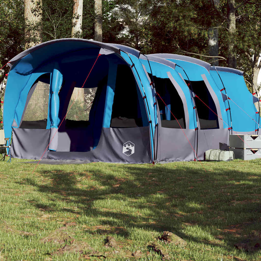 Tunneltent voor gezin 8-persoons waterdicht blauw is nu te koop bij PeponiXL, paradijselijk wonen!