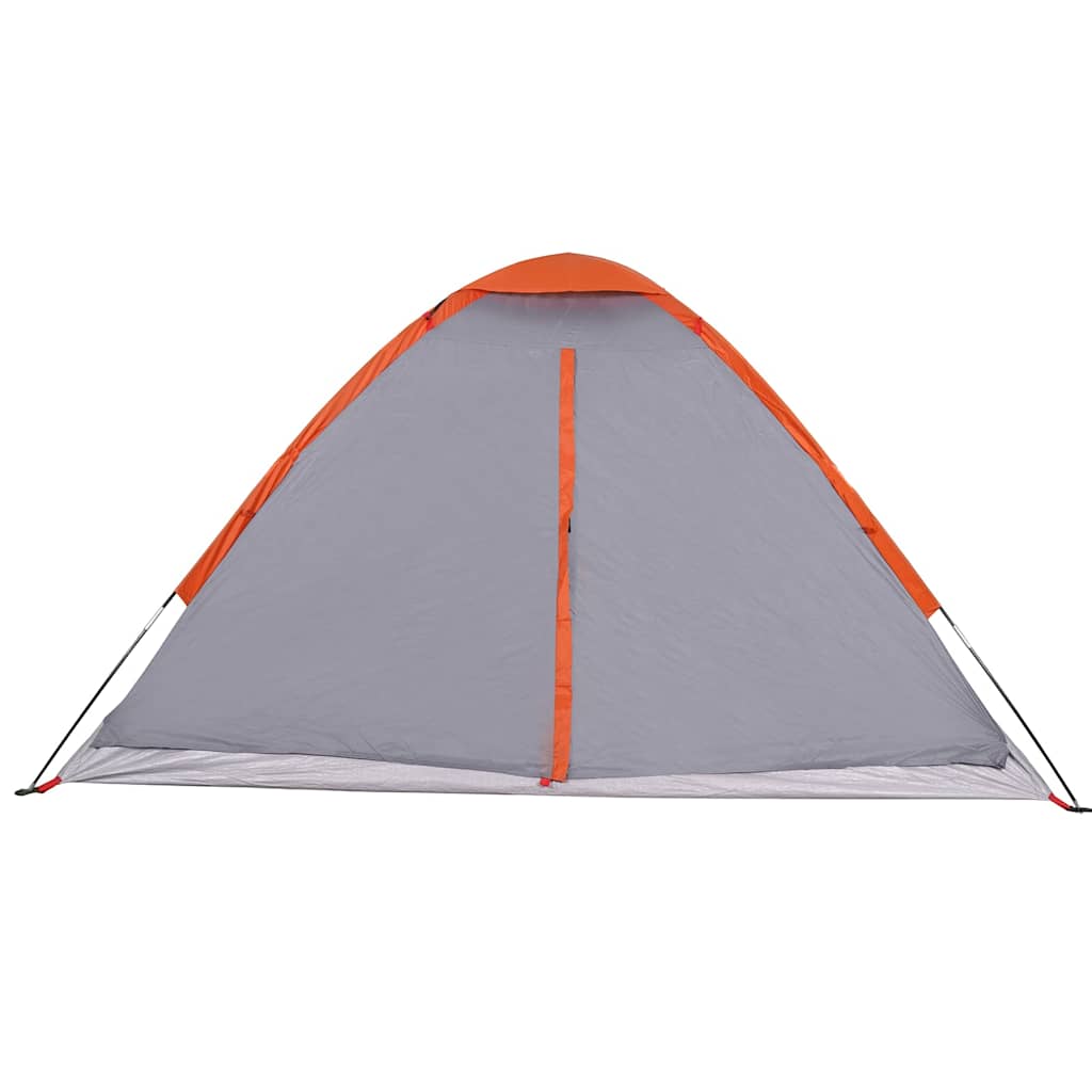 Koepeltent 4-persoons waterdicht grijs en oranje is nu te koop bij PeponiXL, paradijselijk wonen!