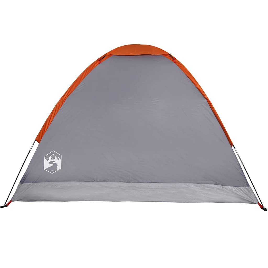 Koepeltent 4-persoons waterdicht grijs en oranje is nu te koop bij PeponiXL, paradijselijk wonen!
