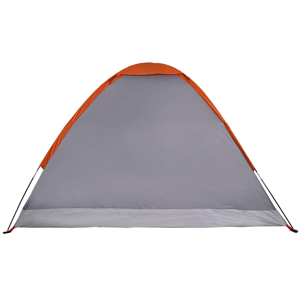Koepeltent 4-persoons waterdicht grijs en oranje is nu te koop bij PeponiXL, paradijselijk wonen!