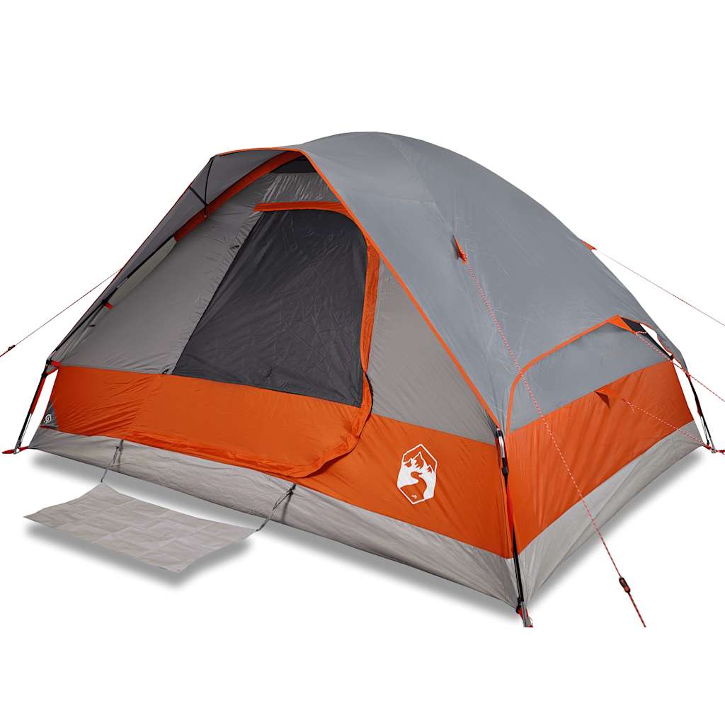 Koepeltent 2-persoons waterdicht grijs en oranje is nu te koop bij PeponiXL, paradijselijk wonen!
