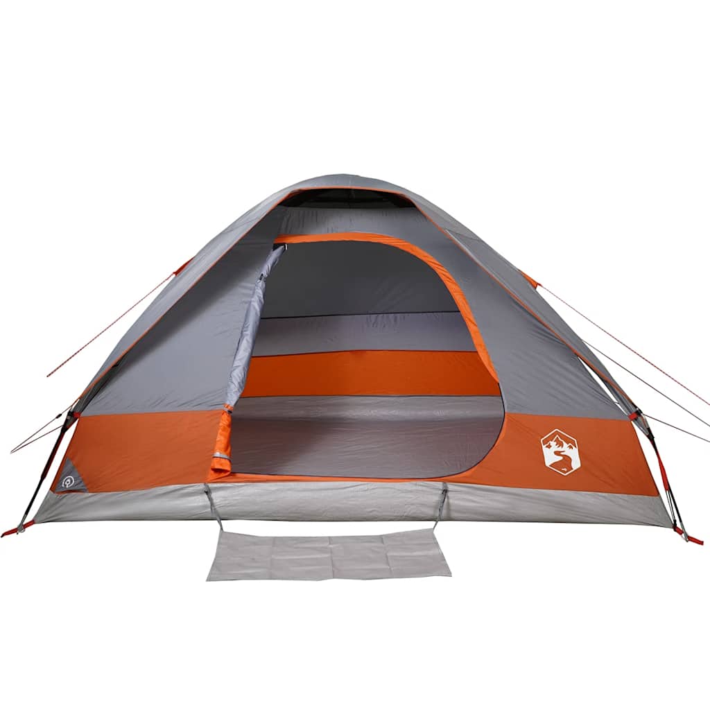 Koepeltent 2-persoons waterdicht grijs en oranje is nu te koop bij PeponiXL, paradijselijk wonen!