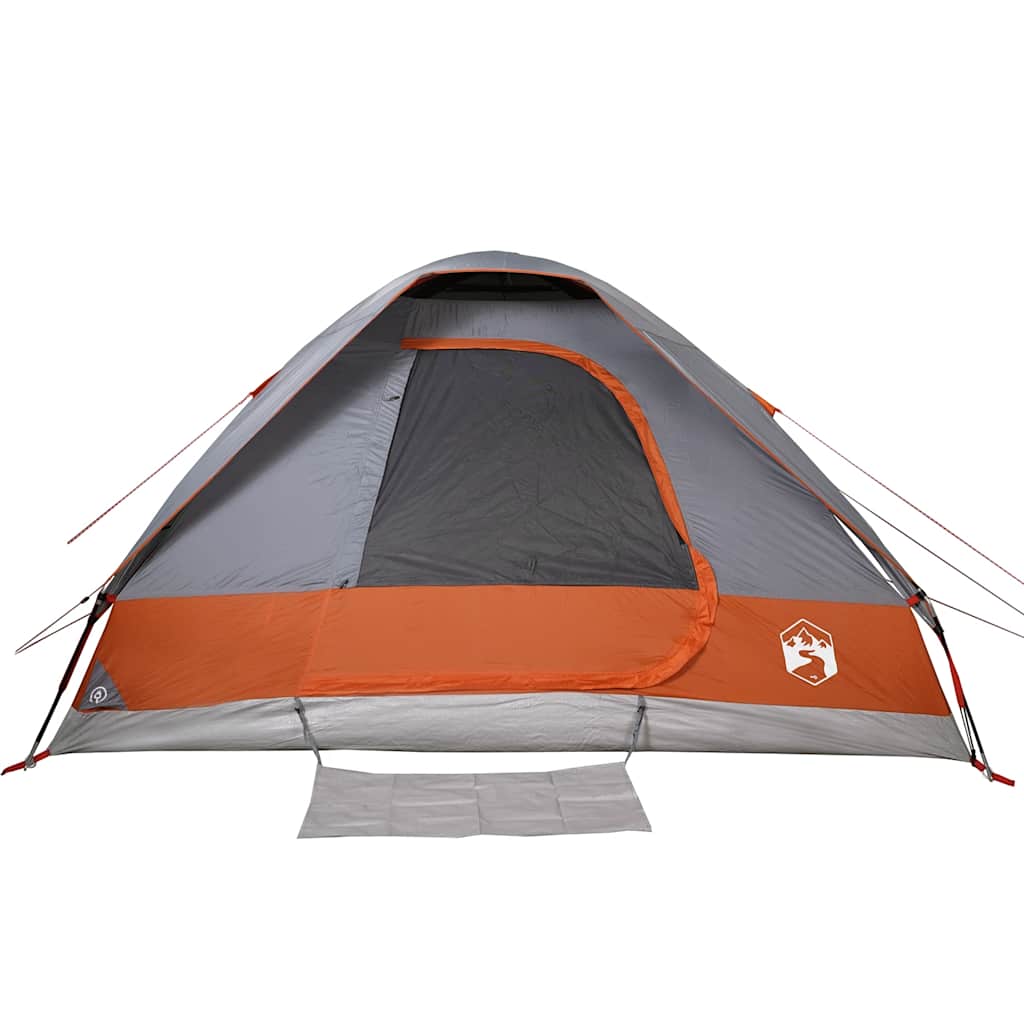 Koepeltent 2-persoons waterdicht grijs en oranje is nu te koop bij PeponiXL, paradijselijk wonen!