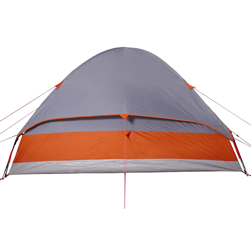 Koepeltent 4-persoons waterdicht grijs en oranje is nu te koop bij PeponiXL, paradijselijk wonen!