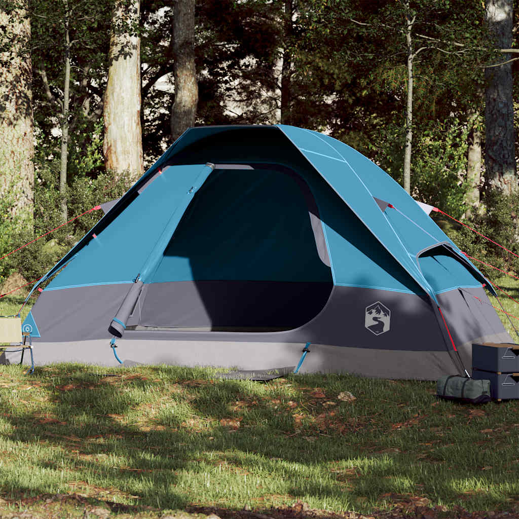 Koepeltent 6-persoons waterdicht blauw is nu te koop bij PeponiXL, paradijselijk wonen!