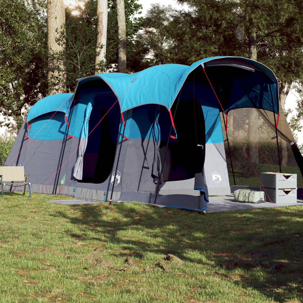 Tunneltent voor gezin 8-persoons waterdicht blauw is nu te koop bij PeponiXL, paradijselijk wonen!
