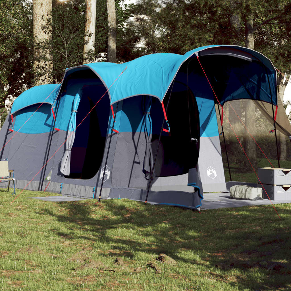 Tunneltent voor gezin 8-persoons waterdicht blauw is nu te koop bij PeponiXL, paradijselijk wonen!