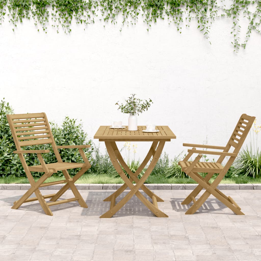 Tuinstoelen 2 st inklapbaar 54,5x61,5x86,5 cm acaciahout is nu te koop bij PeponiXL, paradijselijk wonen!