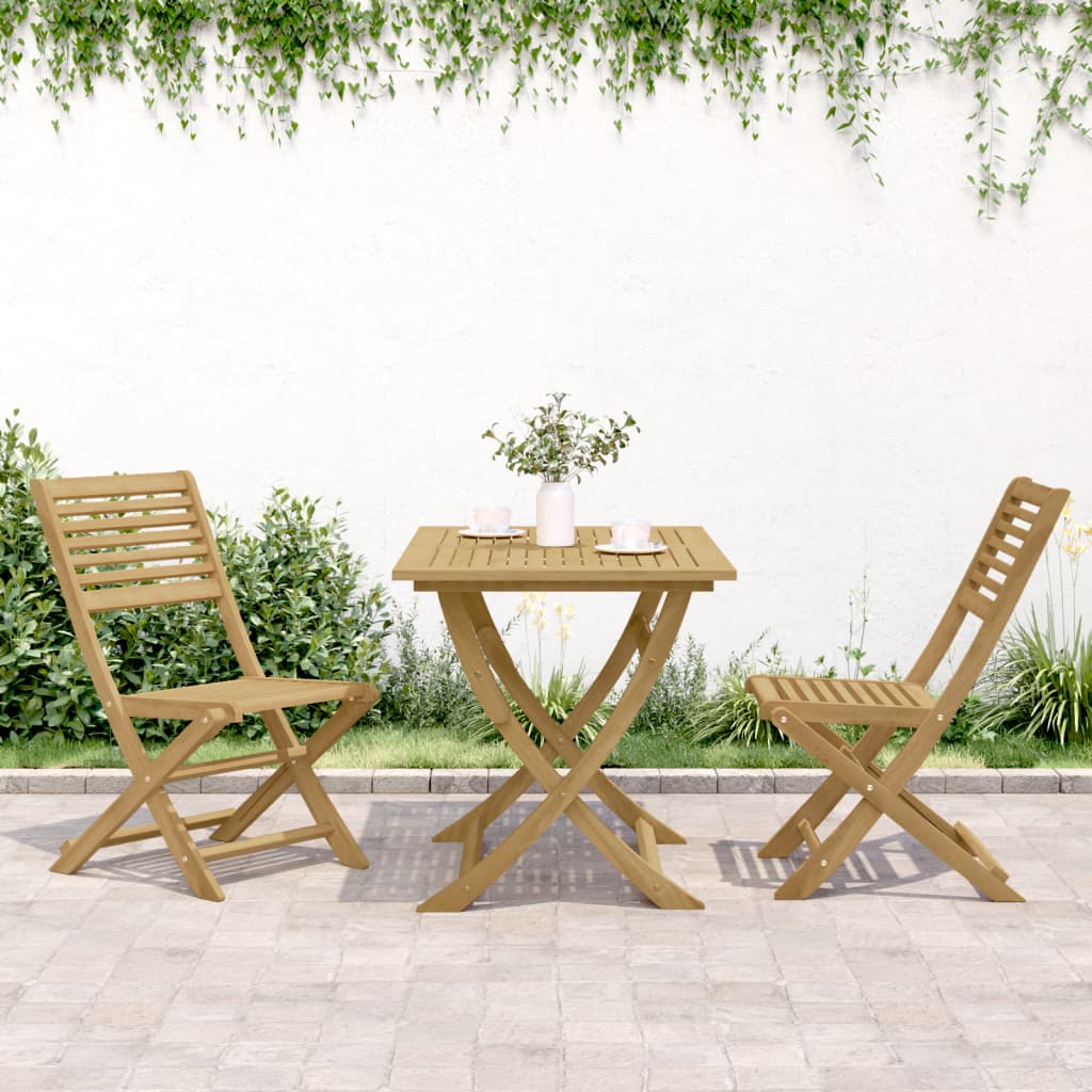 Tuinstoelen 2 st inklapbaar 48,5x61,5x87 cm massief acaciahout is nu te koop bij PeponiXL, paradijselijk wonen!