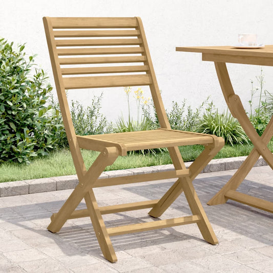 Tuinstoelen 2 st inklapbaar 48,5x61,5x87 cm massief acaciahout is nu te koop bij PeponiXL, paradijselijk wonen!