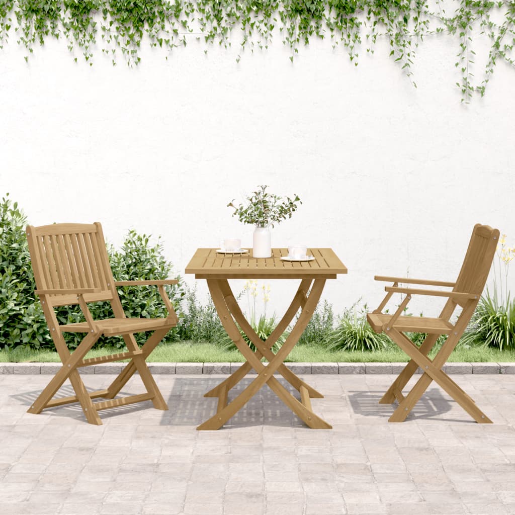 Tuinstoelen 2 st inklapbaar 54x61x88 cm massief acaciahout is nu te koop bij PeponiXL, paradijselijk wonen!