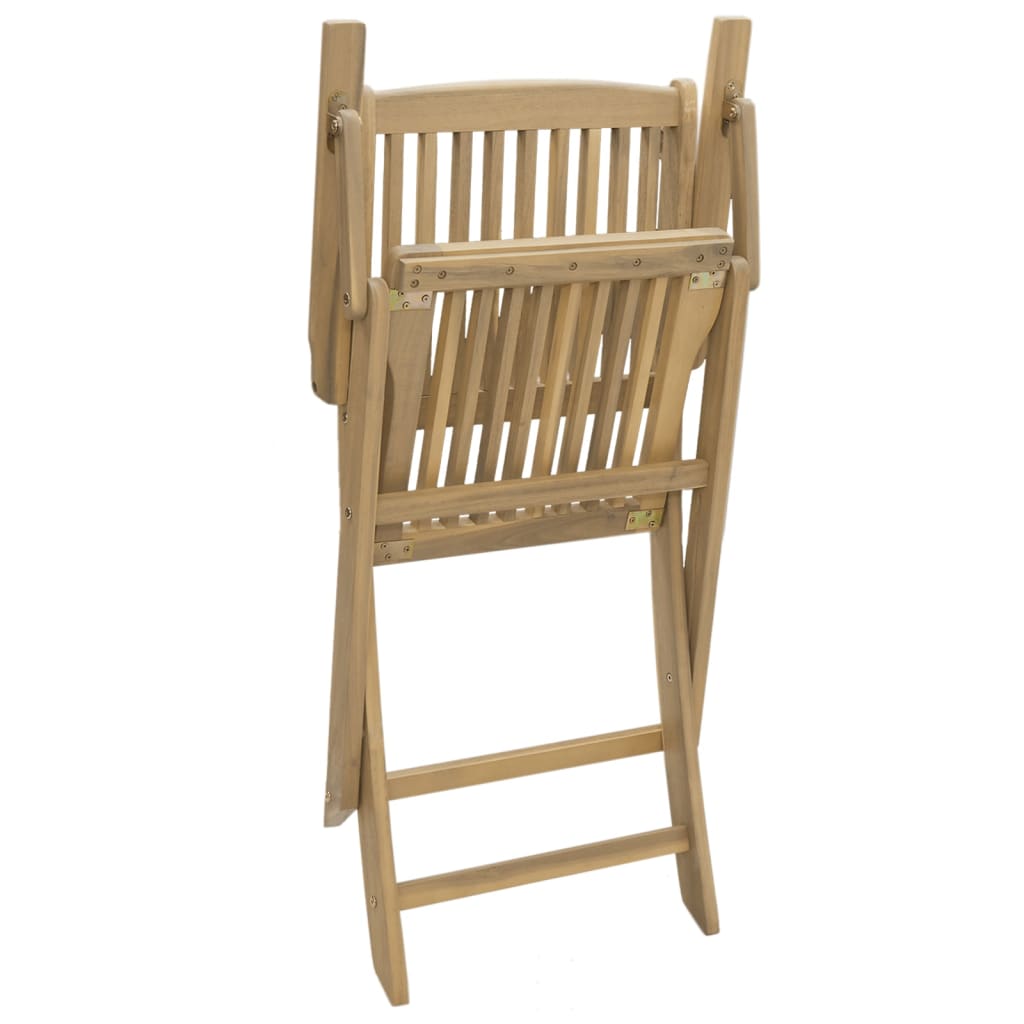 Tuinstoelen 2 st inklapbaar 54x61x88 cm massief acaciahout is nu te koop bij PeponiXL, paradijselijk wonen!