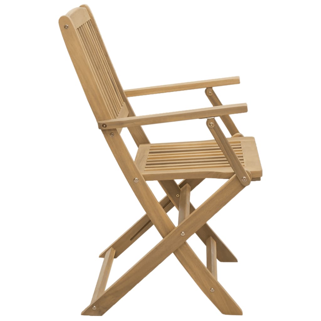 Tuinstoelen 4 st inklapbaar 54x61x88 cm massief acaciahout is nu te koop bij PeponiXL, paradijselijk wonen!