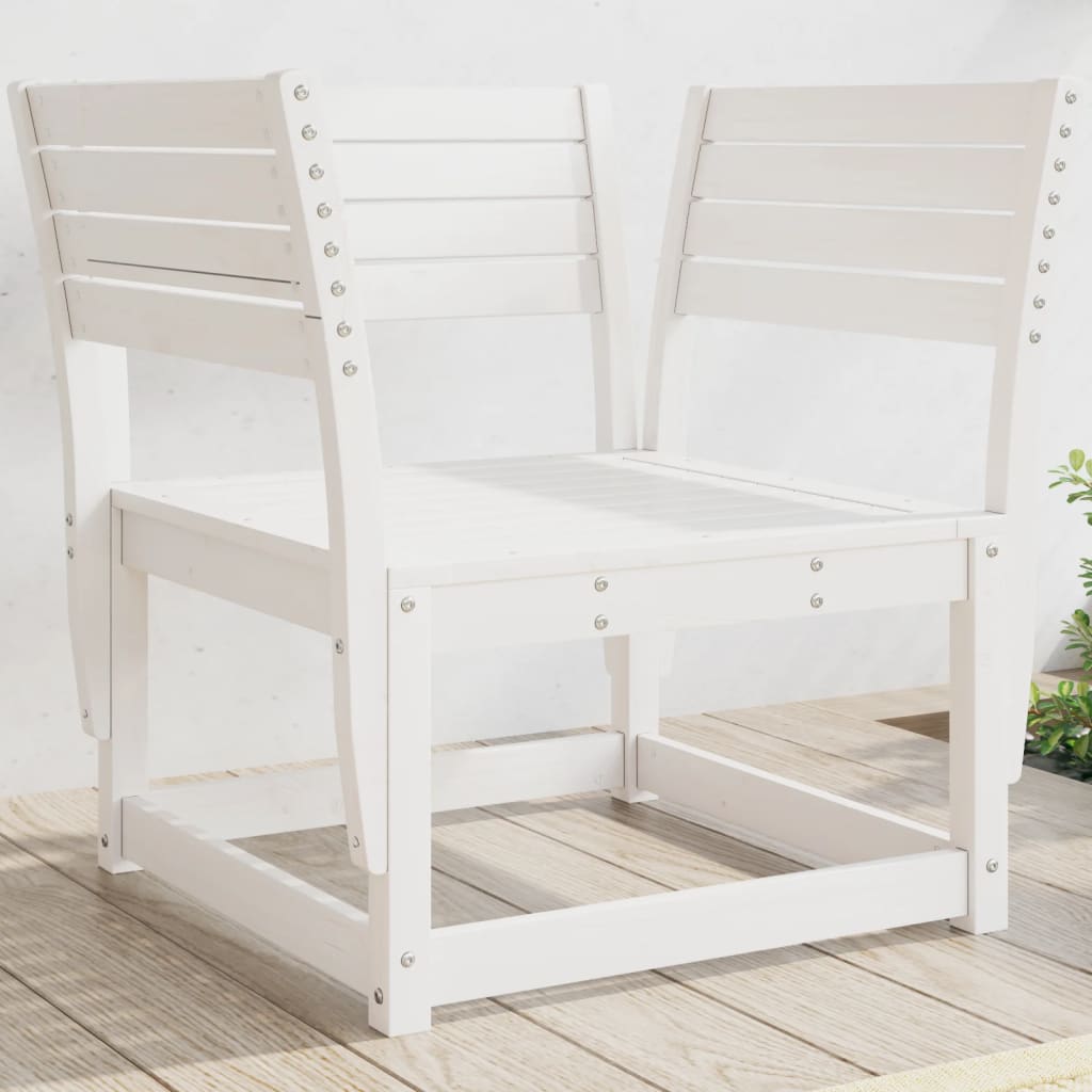 Tuinstoel massief grenenhout wit is nu te koop bij PeponiXL, paradijselijk wonen!