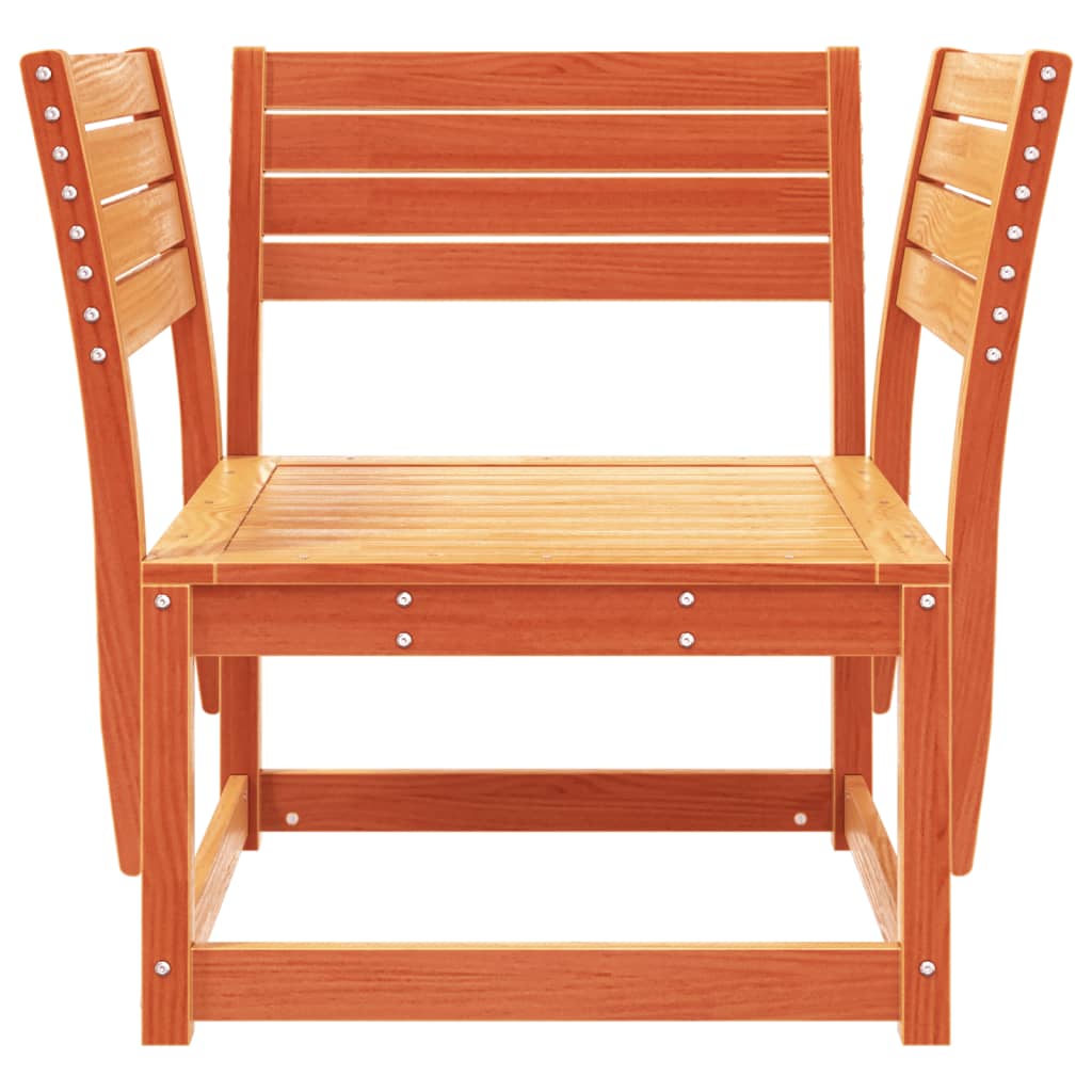 Tuinstoel massief grenenhout wasbruin is nu te koop bij PeponiXL, paradijselijk wonen!