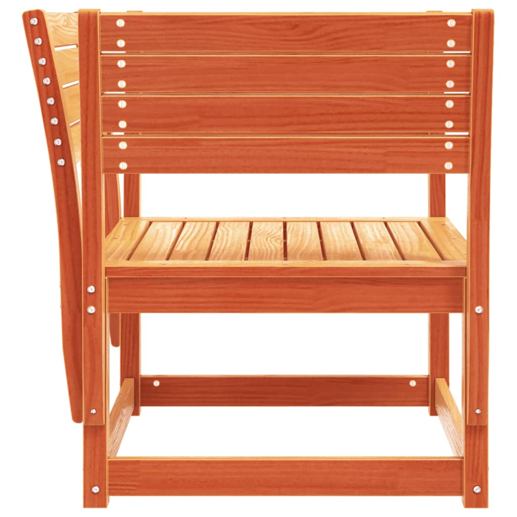 Tuinstoel massief grenenhout wasbruin is nu te koop bij PeponiXL, paradijselijk wonen!