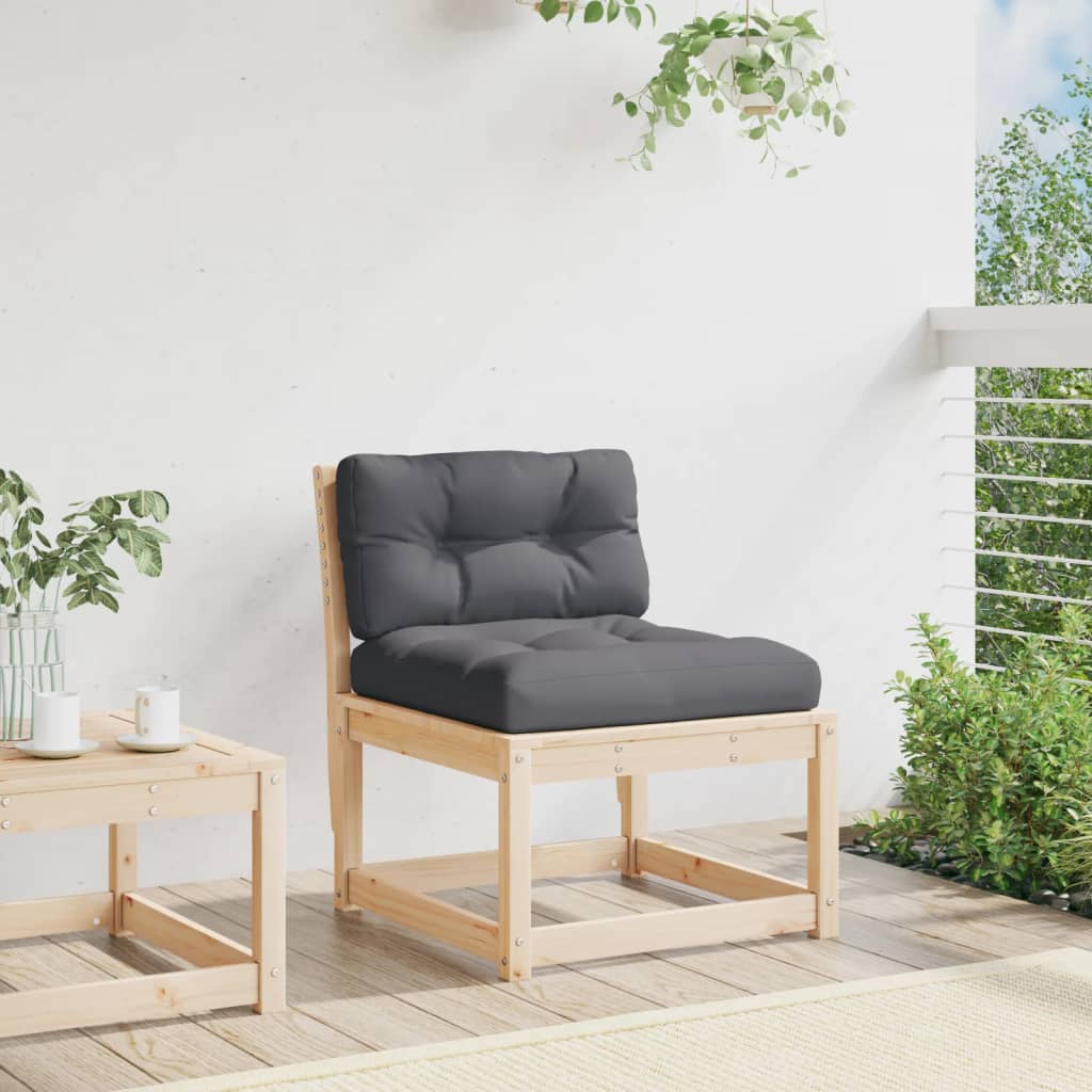 Tuinbank met kussens massief grenenhout is nu te koop bij PeponiXL, paradijselijk wonen!