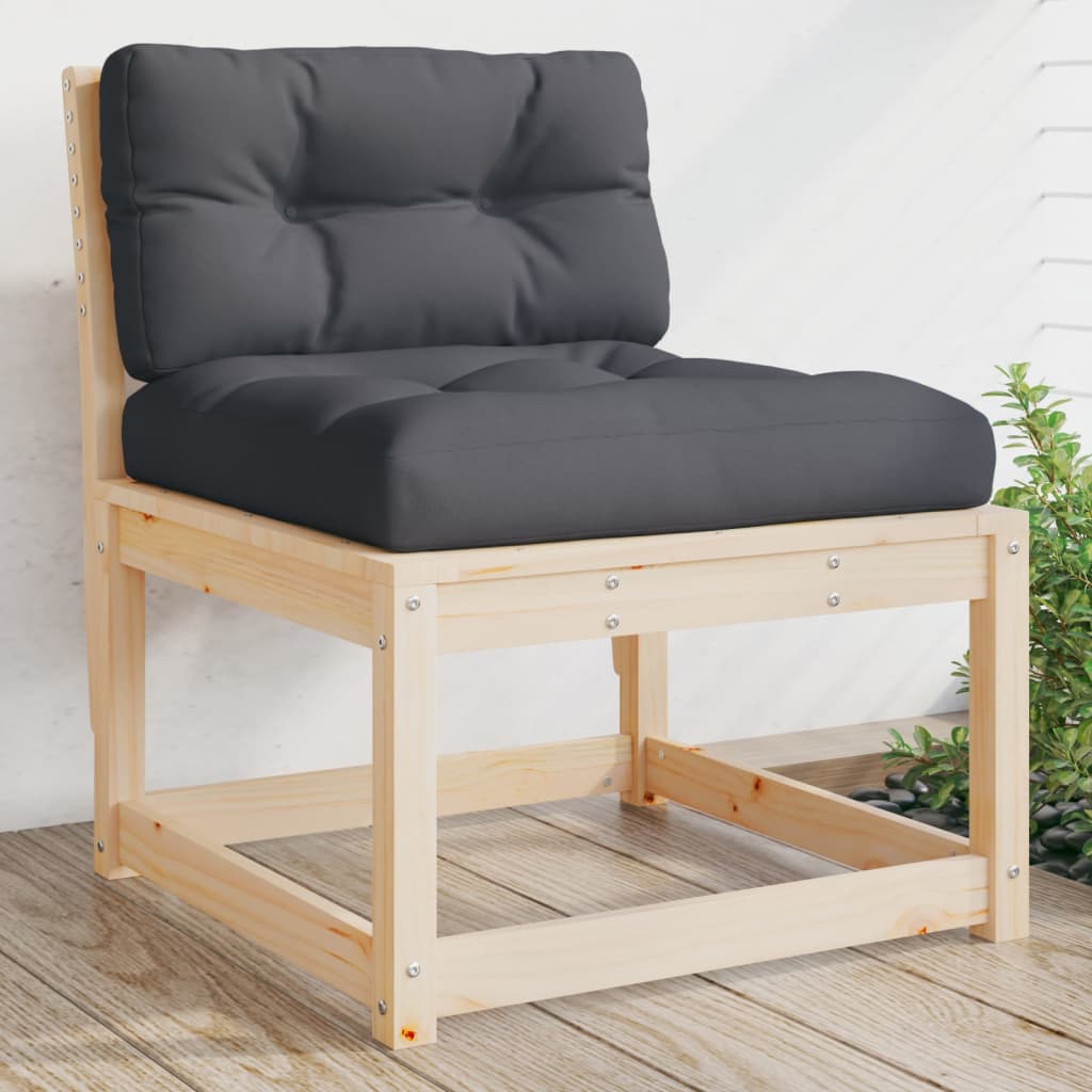 Tuinbank met kussens massief grenenhout is nu te koop bij PeponiXL, paradijselijk wonen!