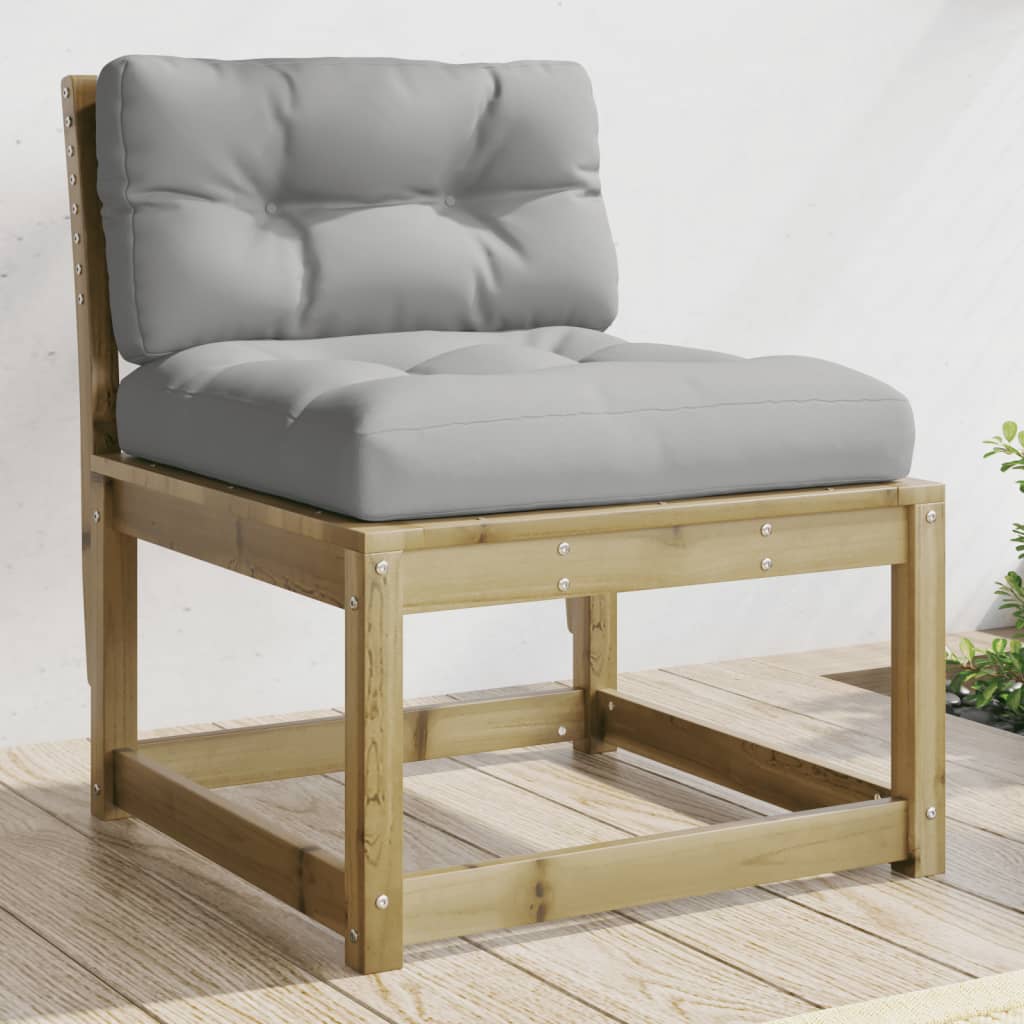 Tuinbanken met kussens 2 st geïmpregneerd grenenhout is nu te koop bij PeponiXL, paradijselijk wonen!