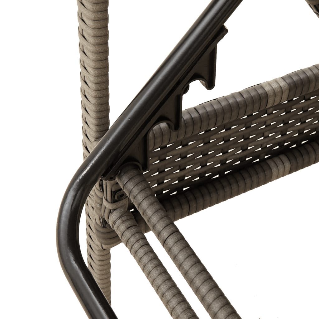 Ligbed met kussen 63x200x81 cm poly rattan grijs is nu te koop bij PeponiXL, paradijselijk wonen!