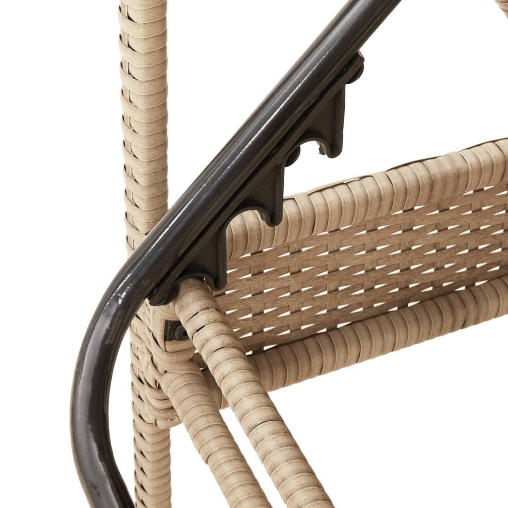 Ligbed met kussen 63x200x81 cm poly rattan beige is nu te koop bij PeponiXL, paradijselijk wonen!