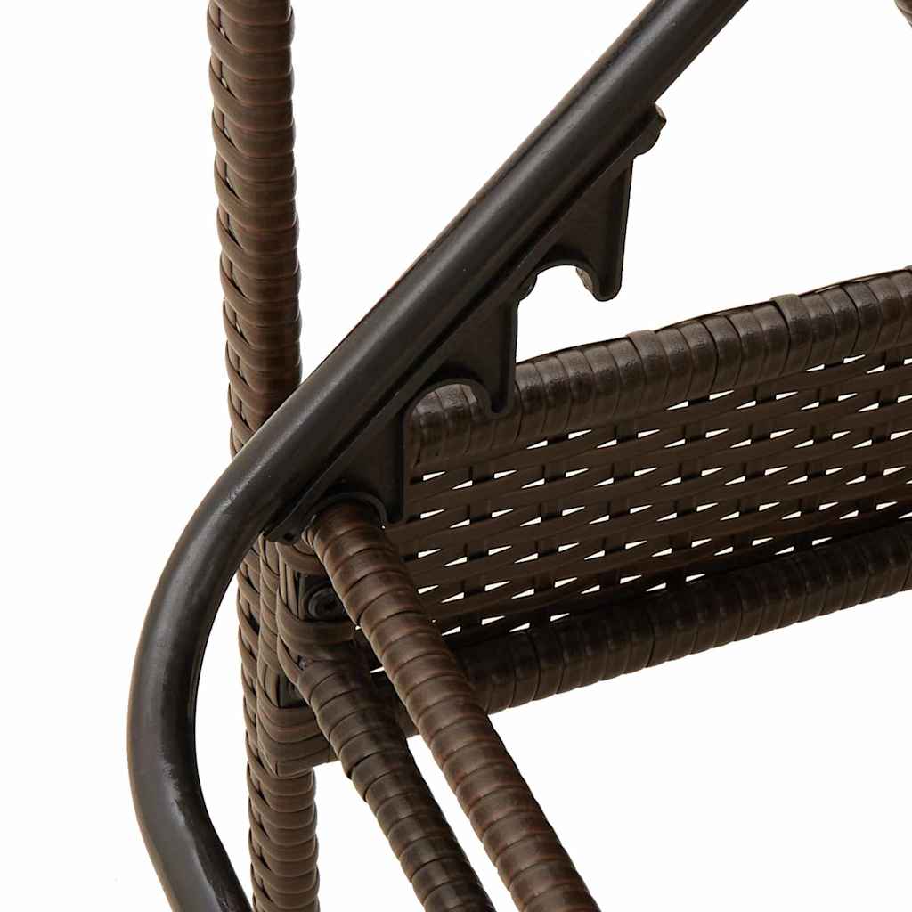 | Ligstoel | met kussen Bruin 63 x 200 x 81 cm poly rattan is nu te koop bij PeponiXL, paradijselijk wonen!