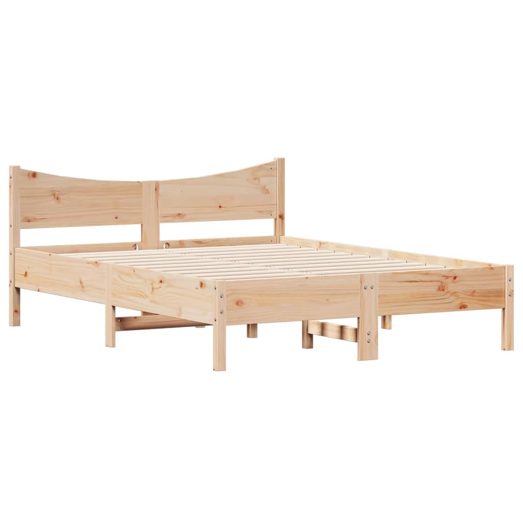 Bedframe zonder matras massief grenenhout 140x200 cm is nu te koop bij PeponiXL, paradijselijk wonen!