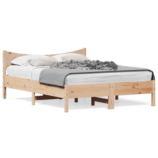 Bedframe zonder matras massief grenenhout 120x200 cm is nu te koop bij PeponiXL, paradijselijk wonen!