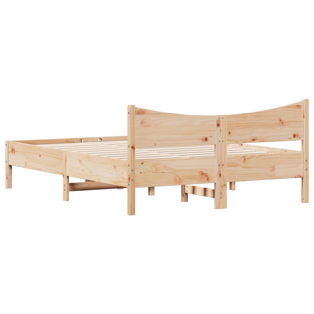 Bedframe zonder matras massief grenenhout 135x190 cm is nu te koop bij PeponiXL, paradijselijk wonen!