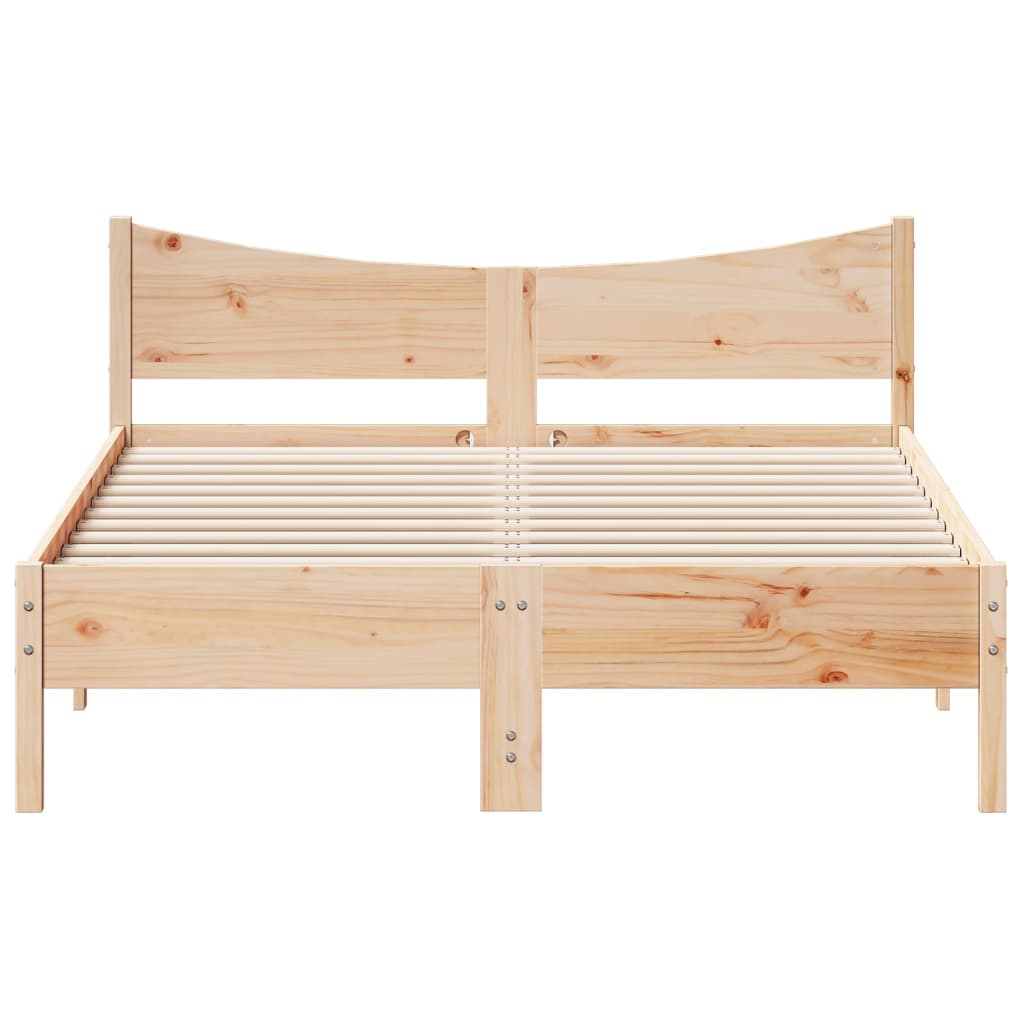 Bedframe zonder matras massief grenenhout 120x190 cm is nu te koop bij PeponiXL, paradijselijk wonen!