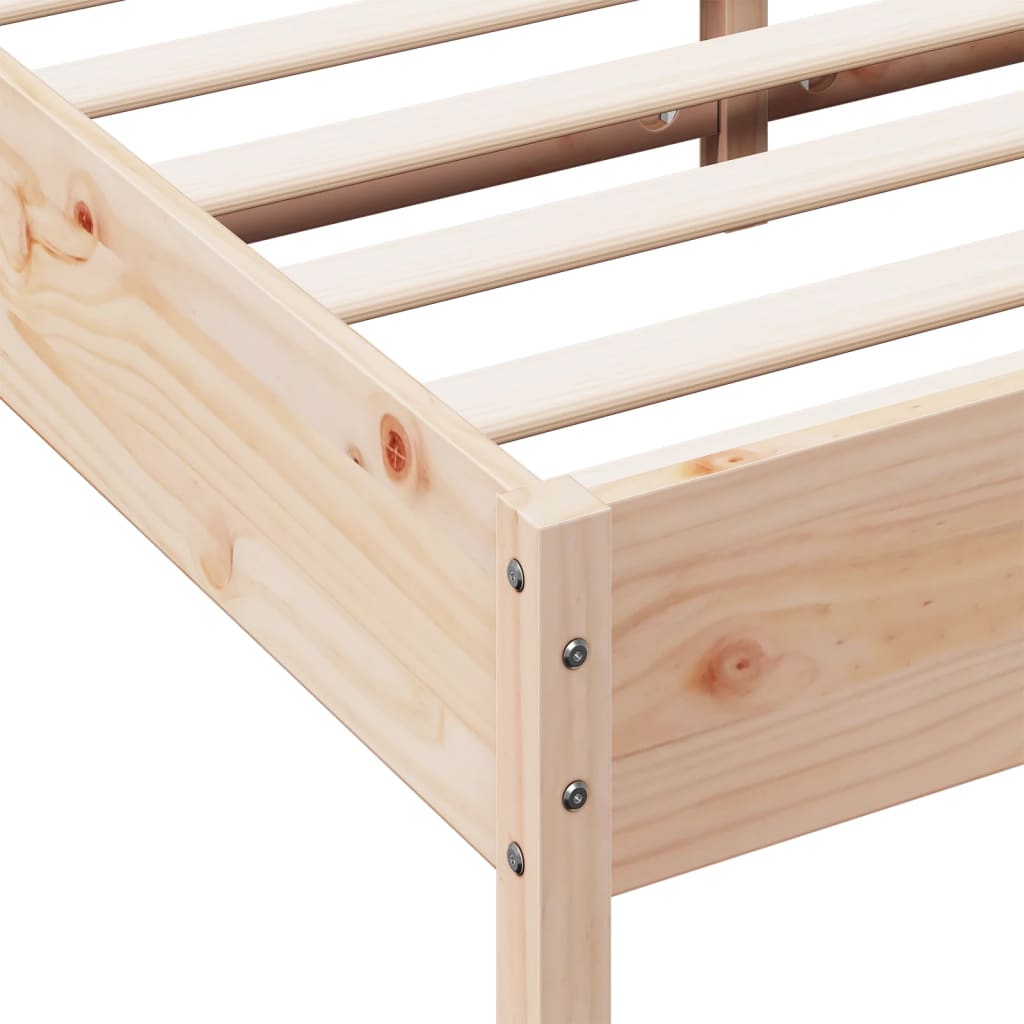 Bedframe zonder matras massief grenenhout 120x190 cm is nu te koop bij PeponiXL, paradijselijk wonen!