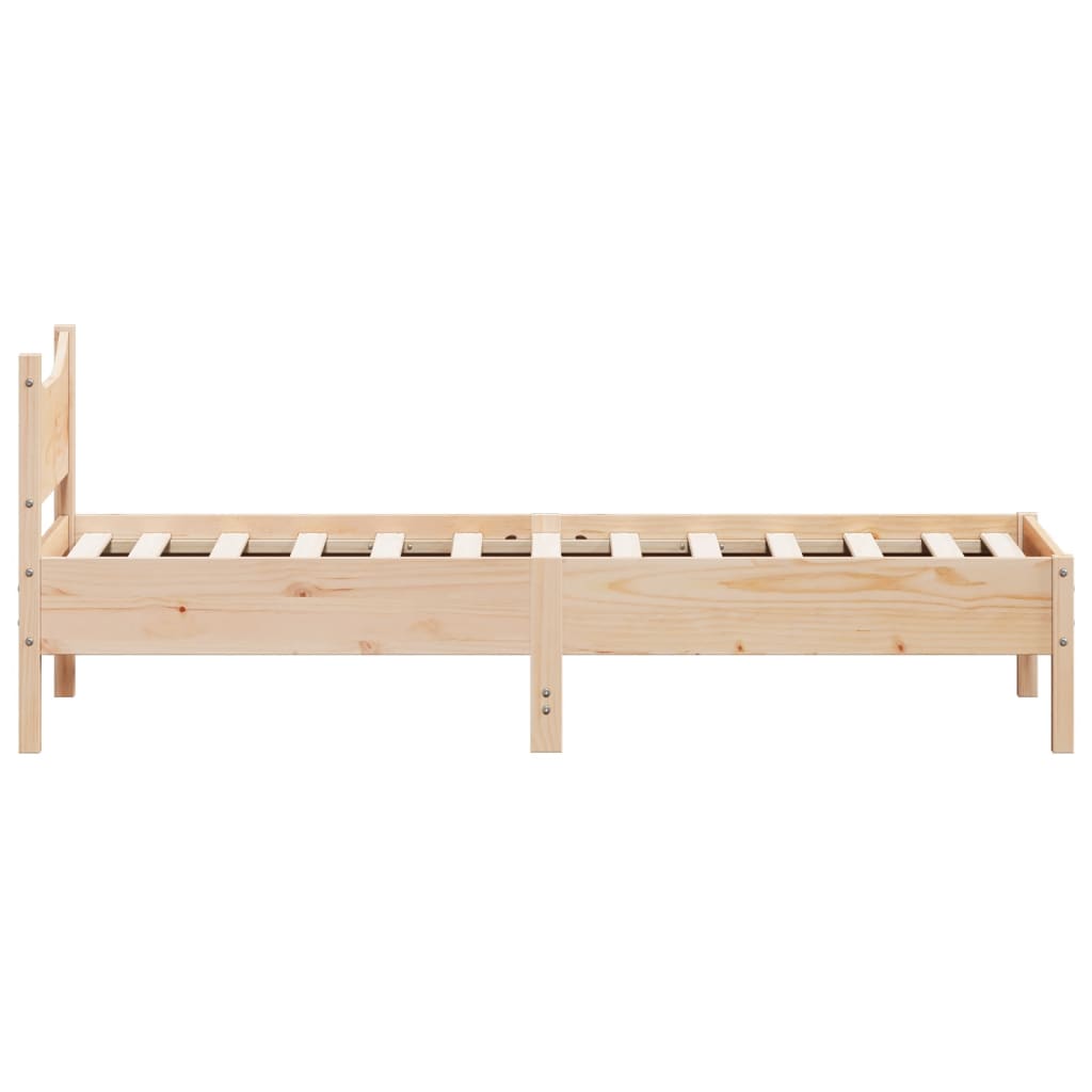 Bedframe zonder matras massief grenenhout 75x190 cm is nu te koop bij PeponiXL, paradijselijk wonen!