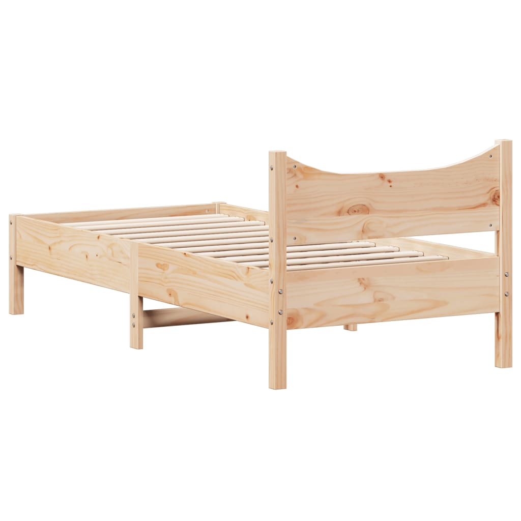 Bedframe zonder matras massief grenenhout 75x190 cm is nu te koop bij PeponiXL, paradijselijk wonen!