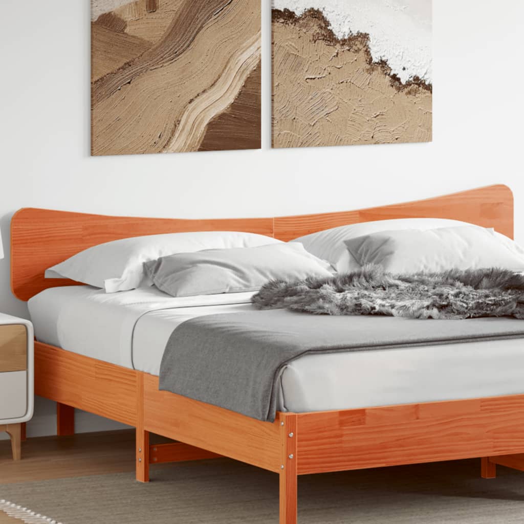 Hoofdbord 200 cm massief grenenhout wasbruin is nu te koop bij PeponiXL, paradijselijk wonen!