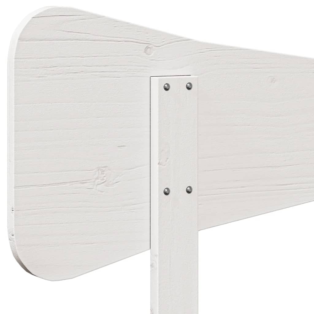 Hoofdbord 160 cm massief grenenhout wit is nu te koop bij PeponiXL, paradijselijk wonen!