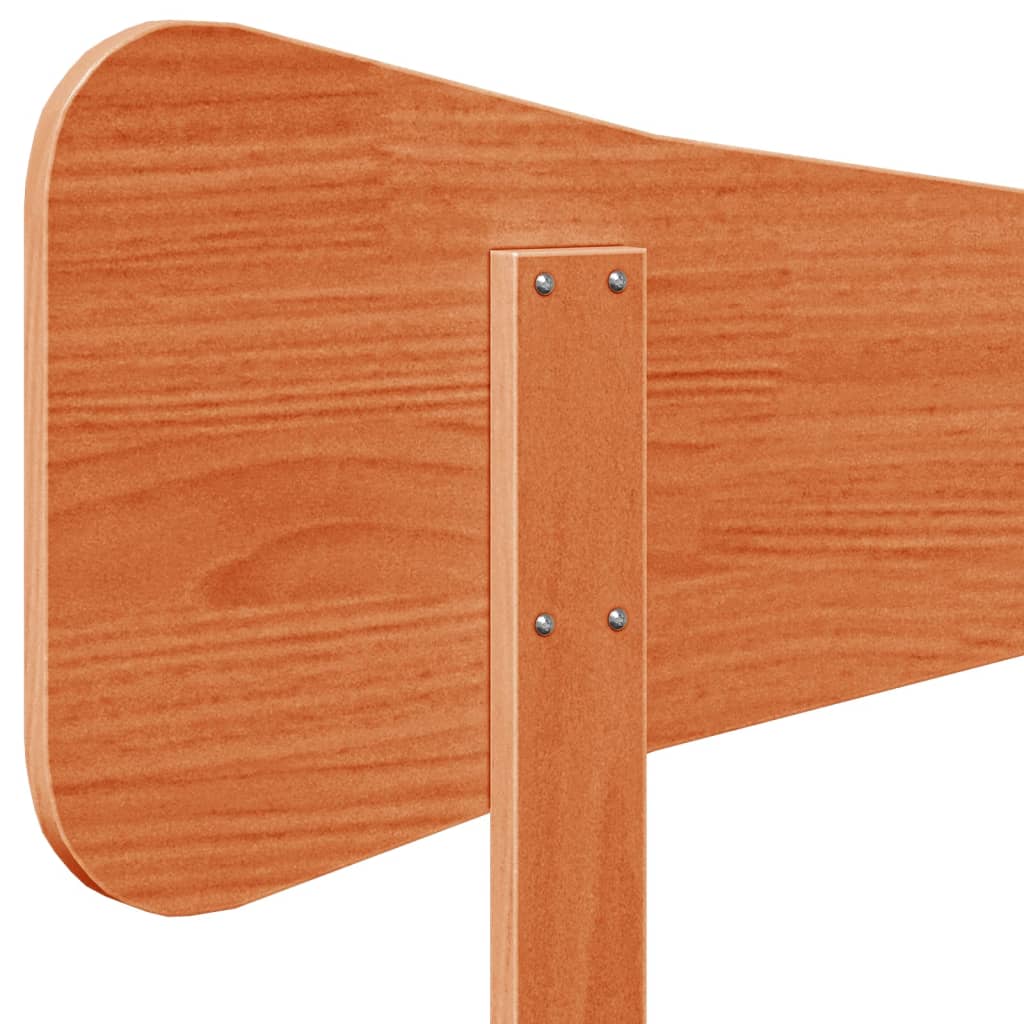 Hoofdbord 160 cm massief grenenhout wasbruin is nu te koop bij PeponiXL, paradijselijk wonen!