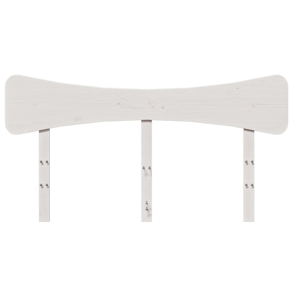Hoofdbord 150 cm massief grenenhout wit is nu te koop bij PeponiXL, paradijselijk wonen!