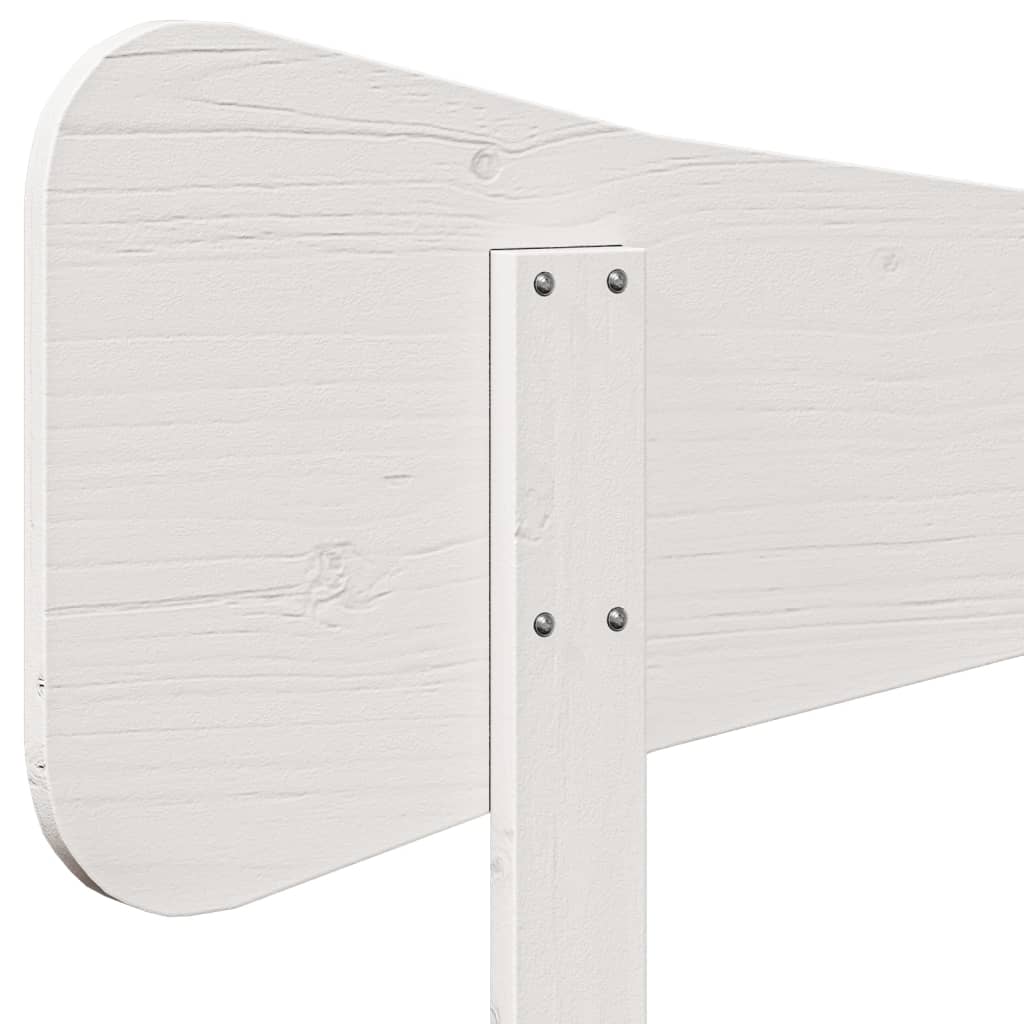 Hoofdbord 150 cm massief grenenhout wit is nu te koop bij PeponiXL, paradijselijk wonen!
