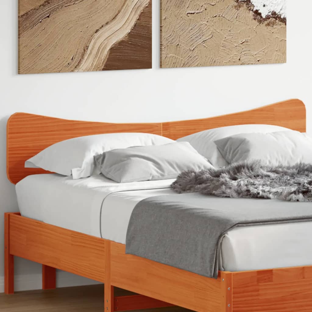 Hoofdbord 150 cm massief grenenhout wasbruin is nu te koop bij PeponiXL, paradijselijk wonen!