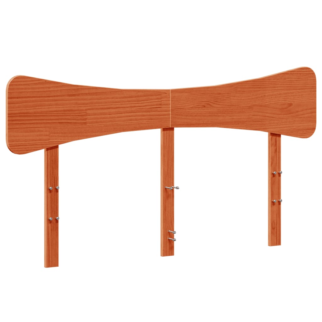 Hoofdbord 140 cm massief grenenhout wasbruin is nu te koop bij PeponiXL, paradijselijk wonen!