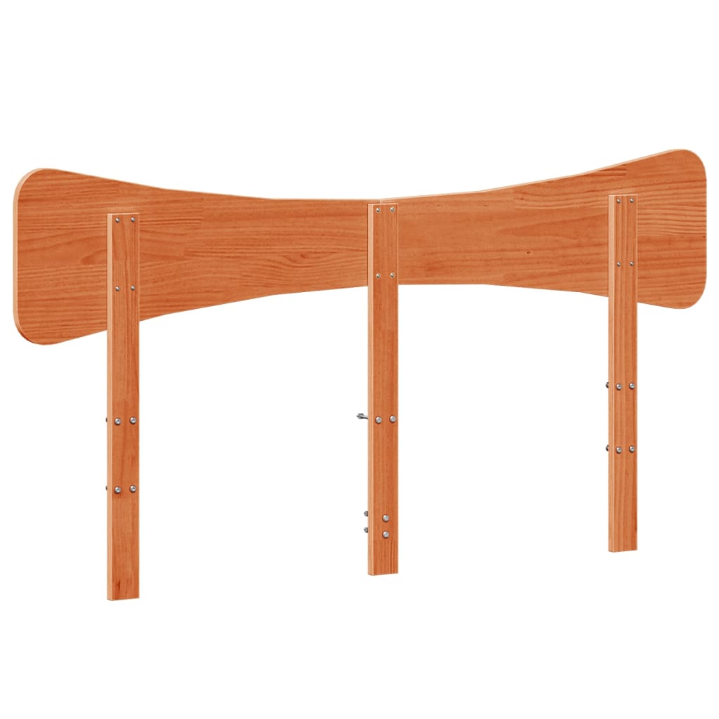 Hoofdbord 140 cm massief grenenhout wasbruin is nu te koop bij PeponiXL, paradijselijk wonen!