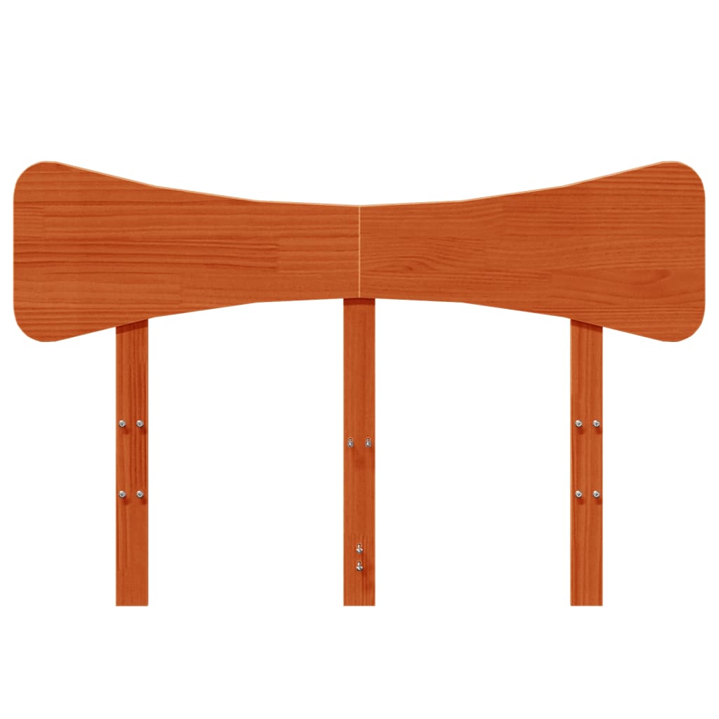 Hoofdbord 135 cm massief grenenhout wasbruin is nu te koop bij PeponiXL, paradijselijk wonen!