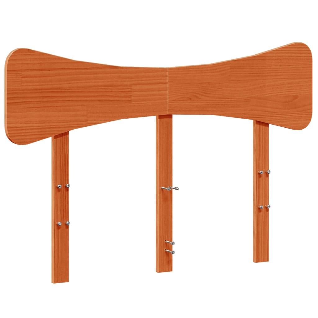 Hoofdbord 120 cm massief grenenhout wasbruin is nu te koop bij PeponiXL, paradijselijk wonen!