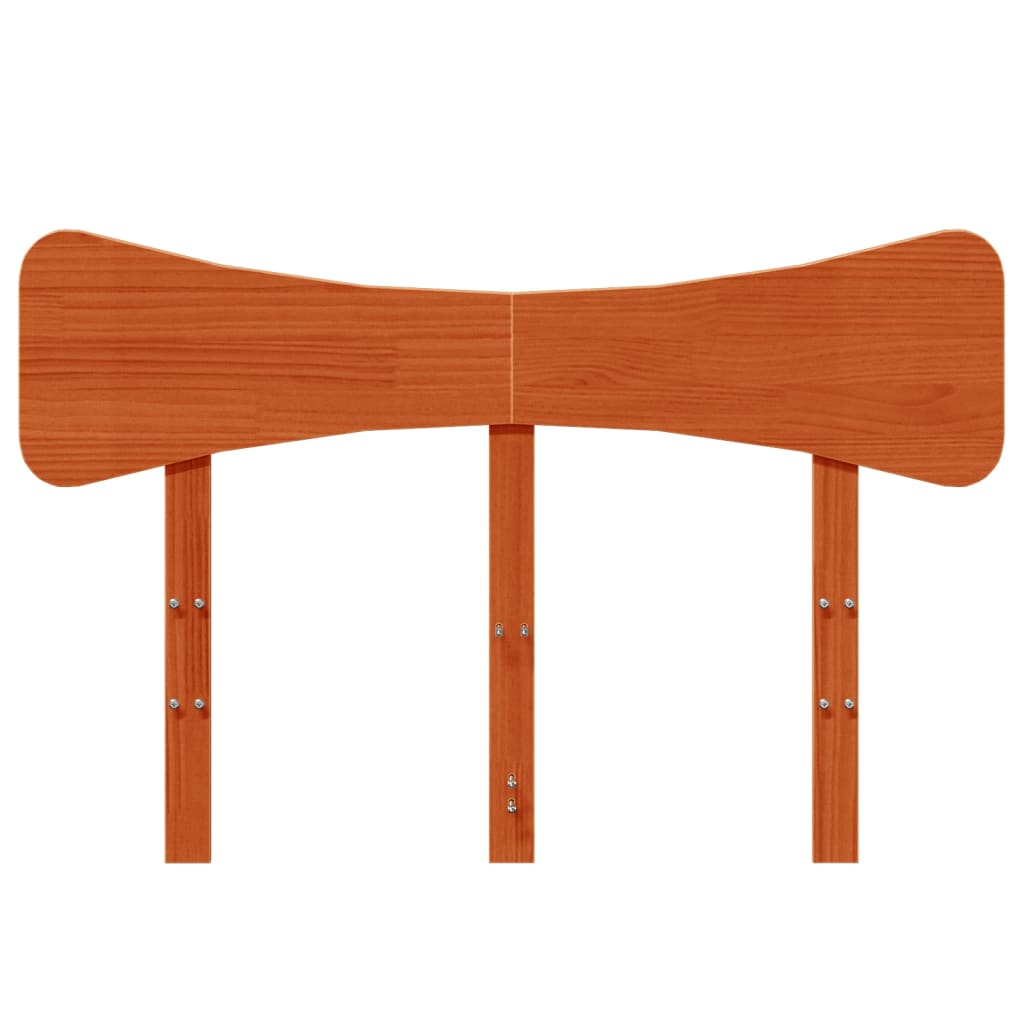 Hoofdbord 120 cm massief grenenhout wasbruin is nu te koop bij PeponiXL, paradijselijk wonen!