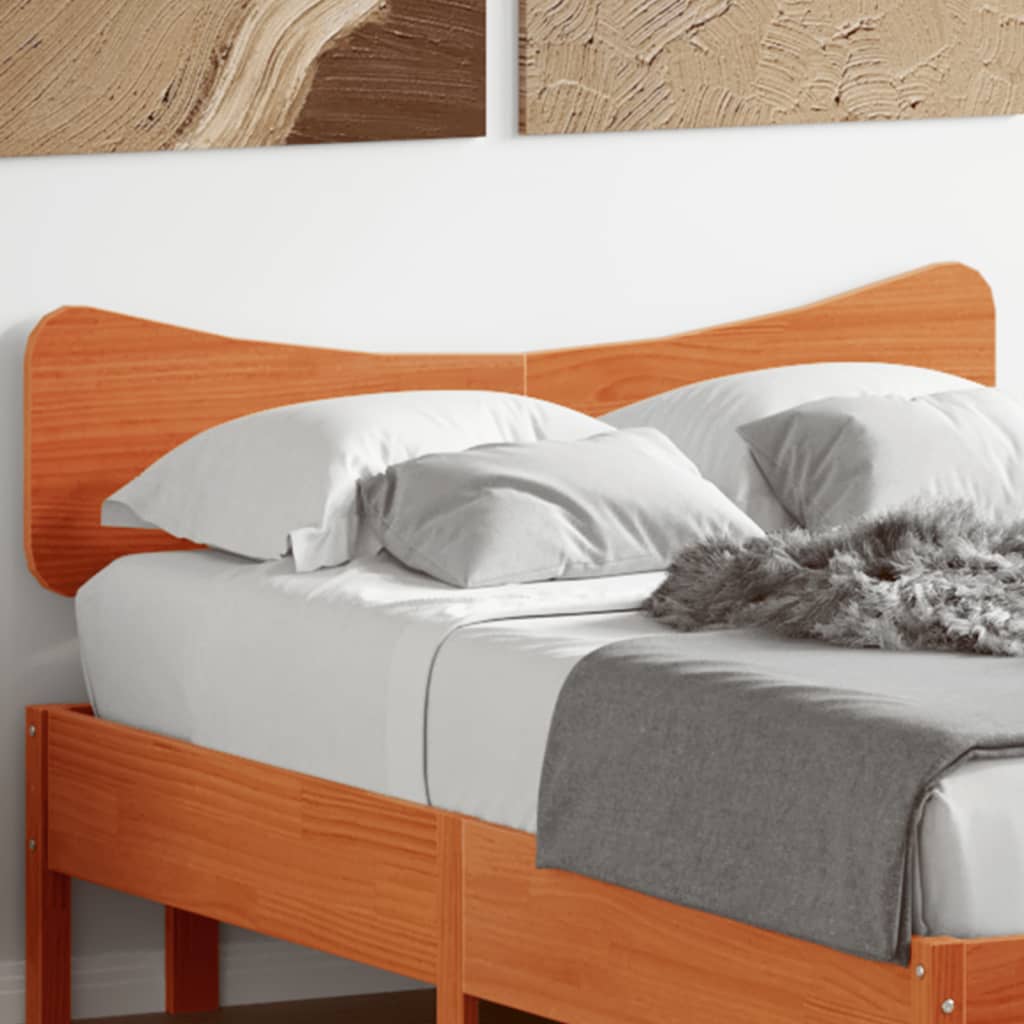 Hoofdbord 120 cm massief grenenhout wasbruin is nu te koop bij PeponiXL, paradijselijk wonen!