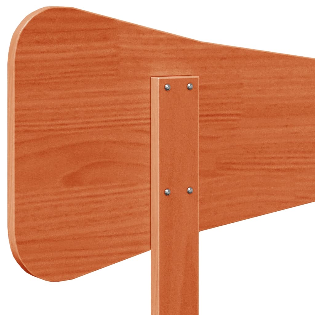 Hoofdbord 100 cm massief grenenhout wasbruin is nu te koop bij PeponiXL, paradijselijk wonen!