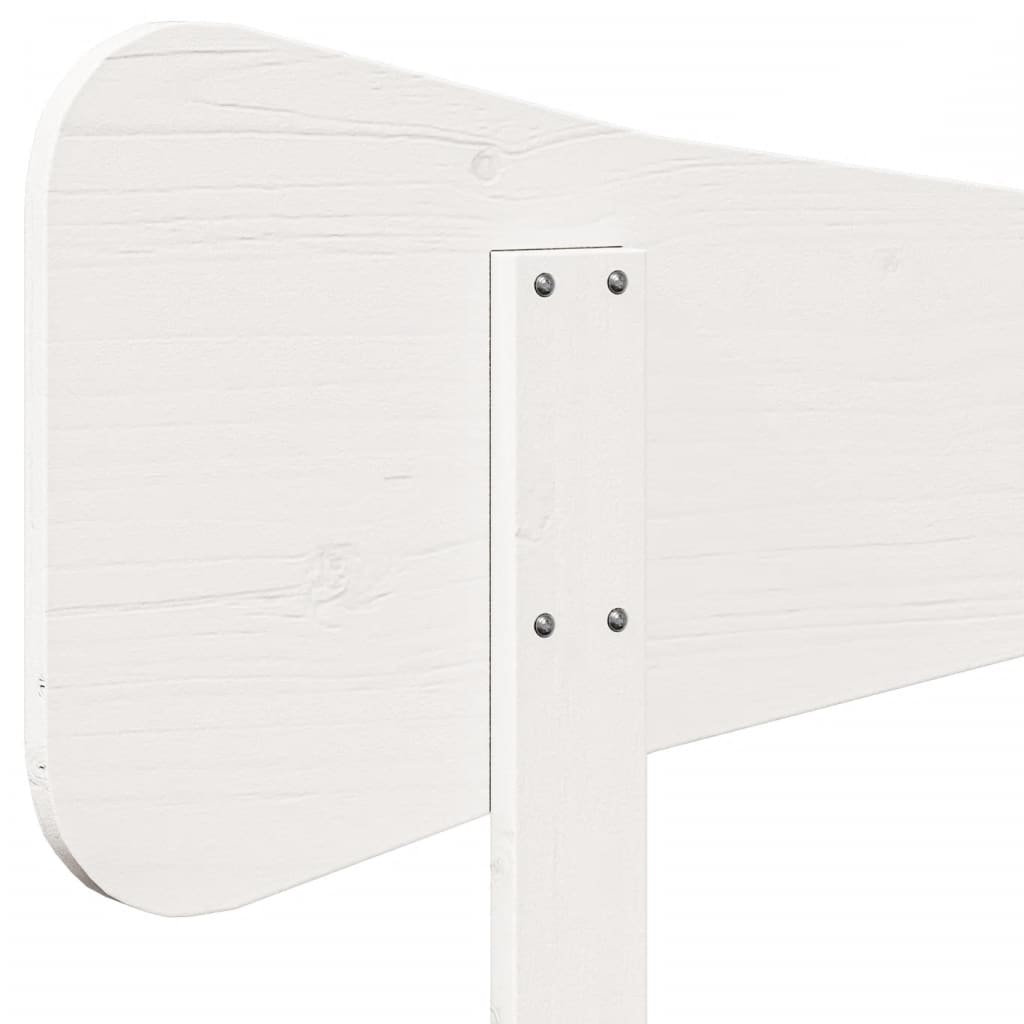 Hoofdbord 90 cm massief grenenhout wit is nu te koop bij PeponiXL, paradijselijk wonen!