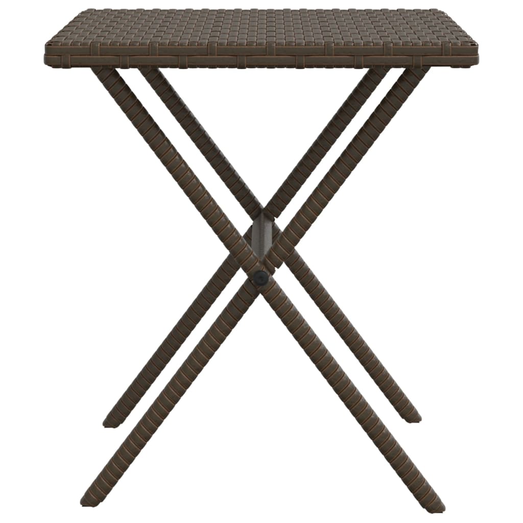 Ligstoelen 2 st met tafel poly rattan bruin is nu te koop bij PeponiXL, paradijselijk wonen!