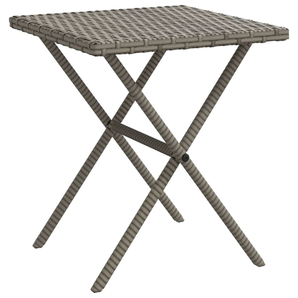 Ligbedden 2 st met tafel poly rattan grijs is nu te koop bij PeponiXL, paradijselijk wonen!