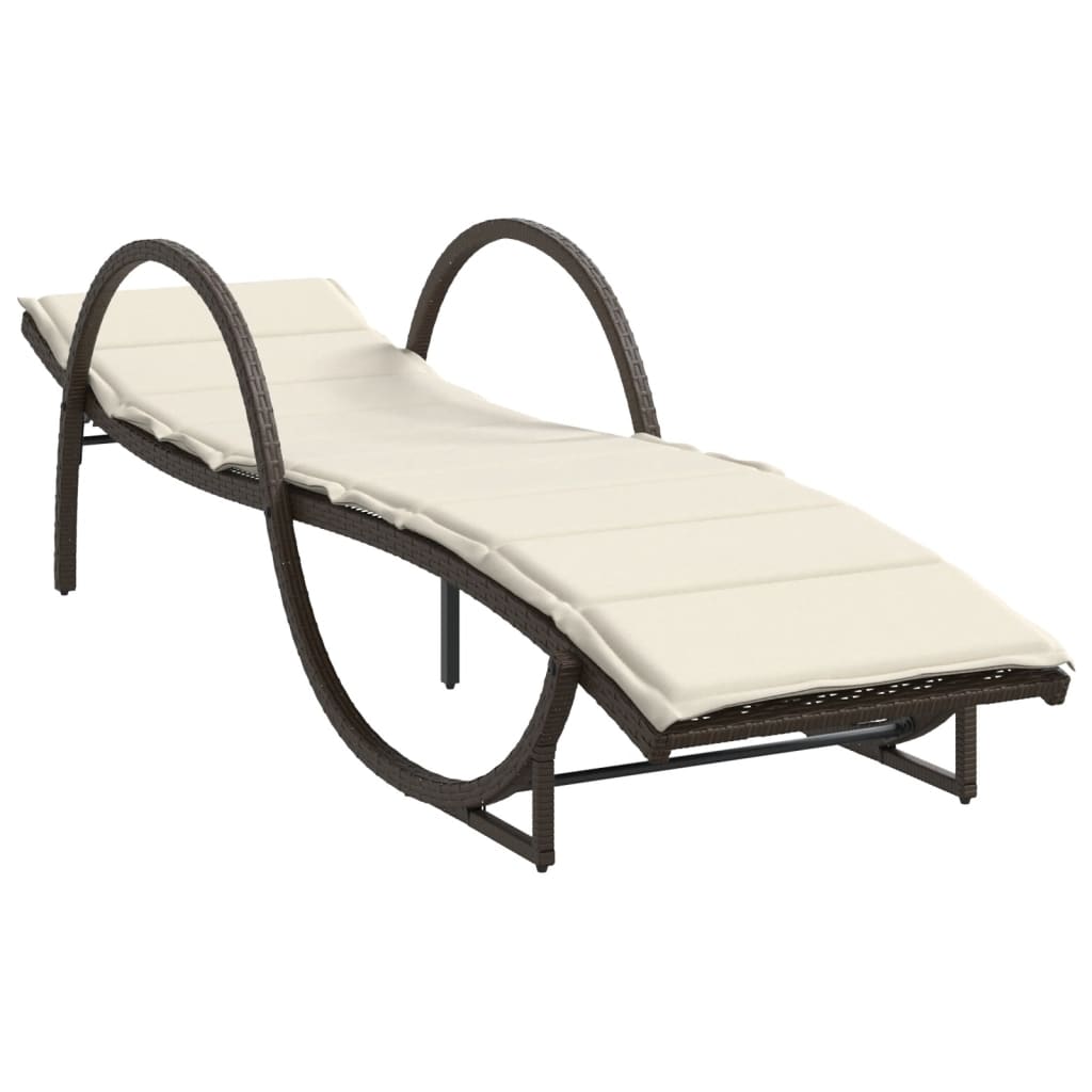 Ligstoelen 2 st met tafel poly rattan bruin is nu te koop bij PeponiXL, paradijselijk wonen!